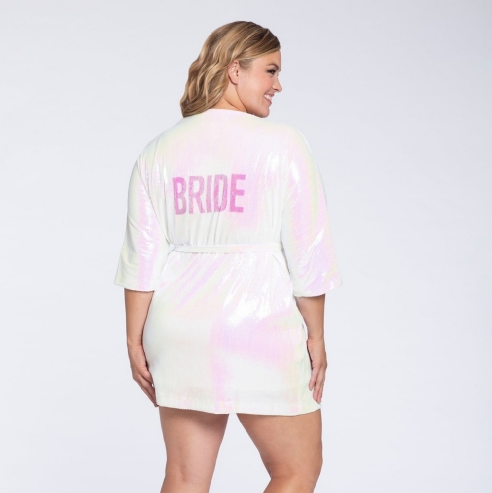 Hayley Paige Bride sequin robe